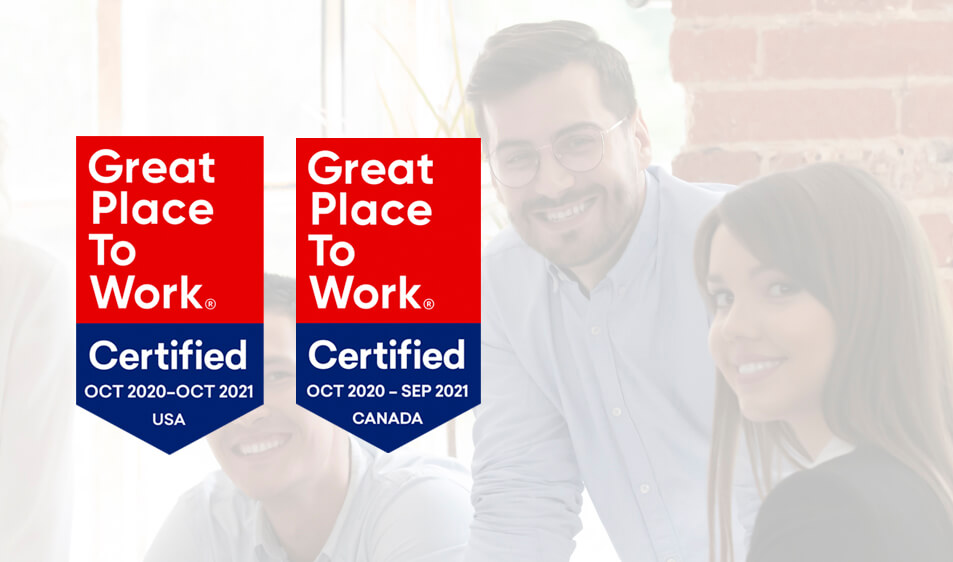 Great Place to Work-Certified USA and Canada banners